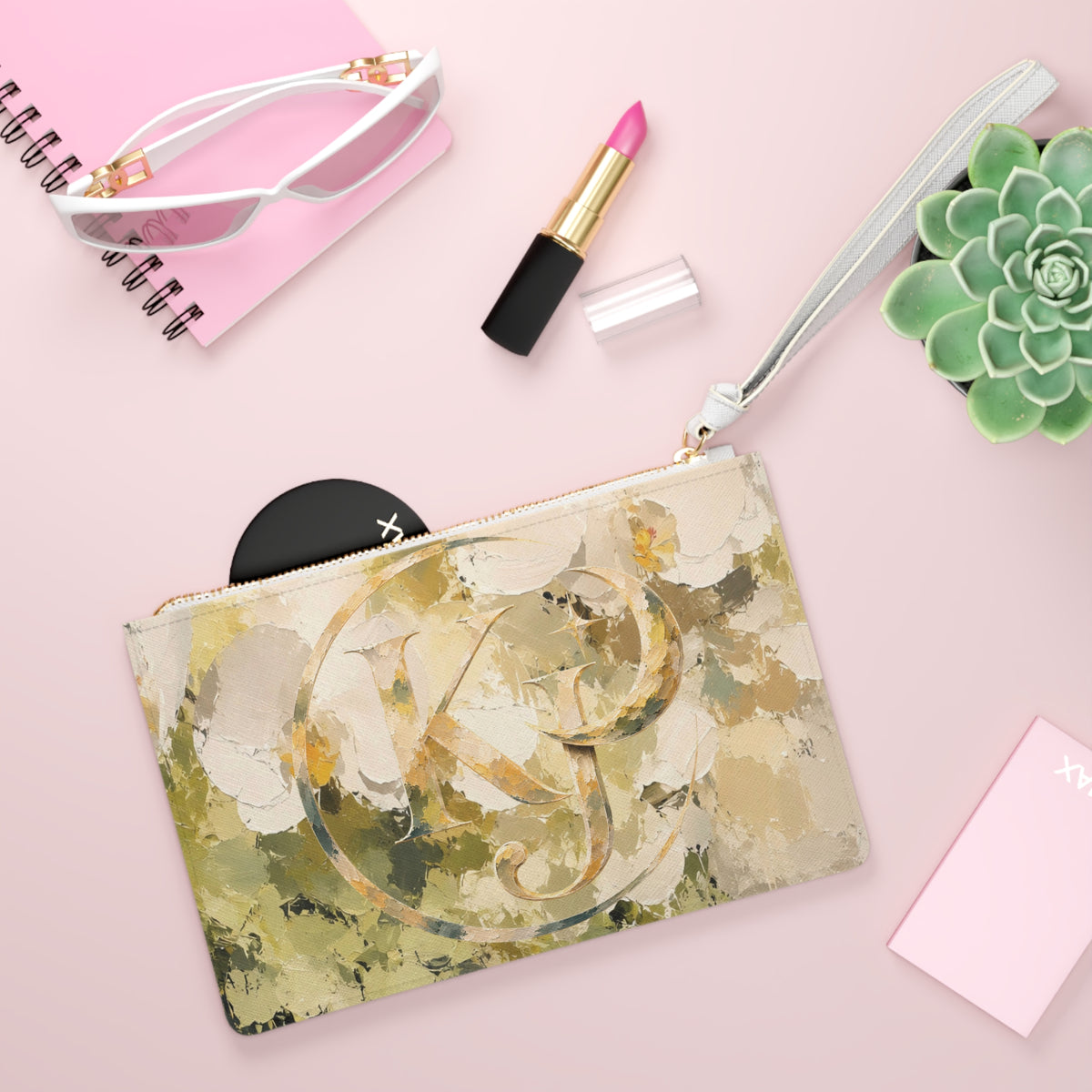 Floral Impressionist Clutch Bag