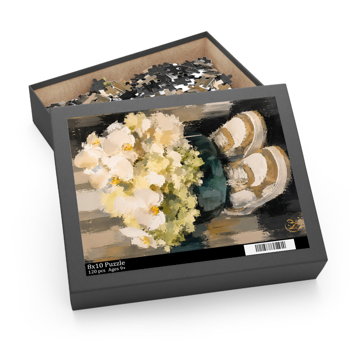 Flowers in sneakers puzzle - 120 pieces