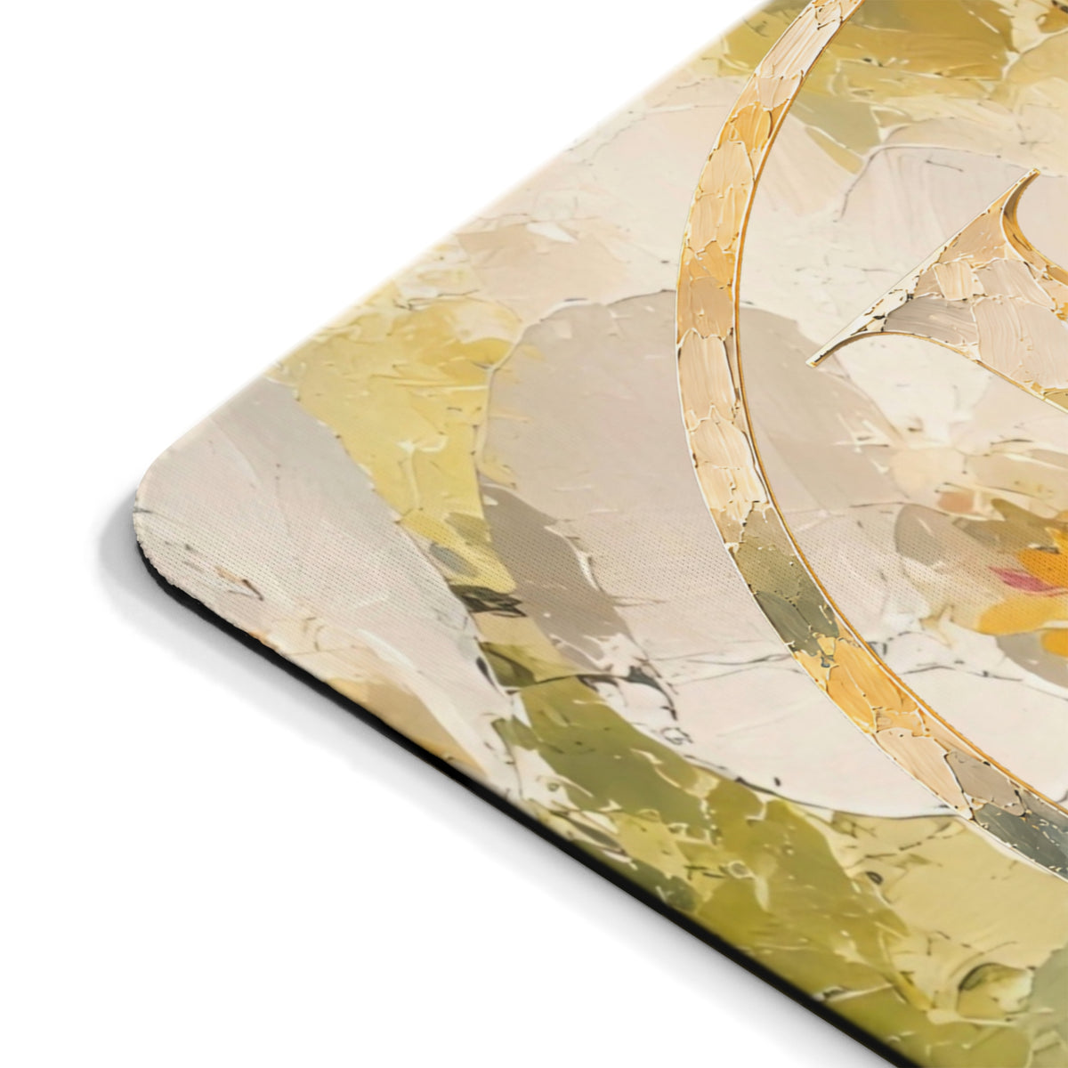 Floral Monogram Mouse Pad —