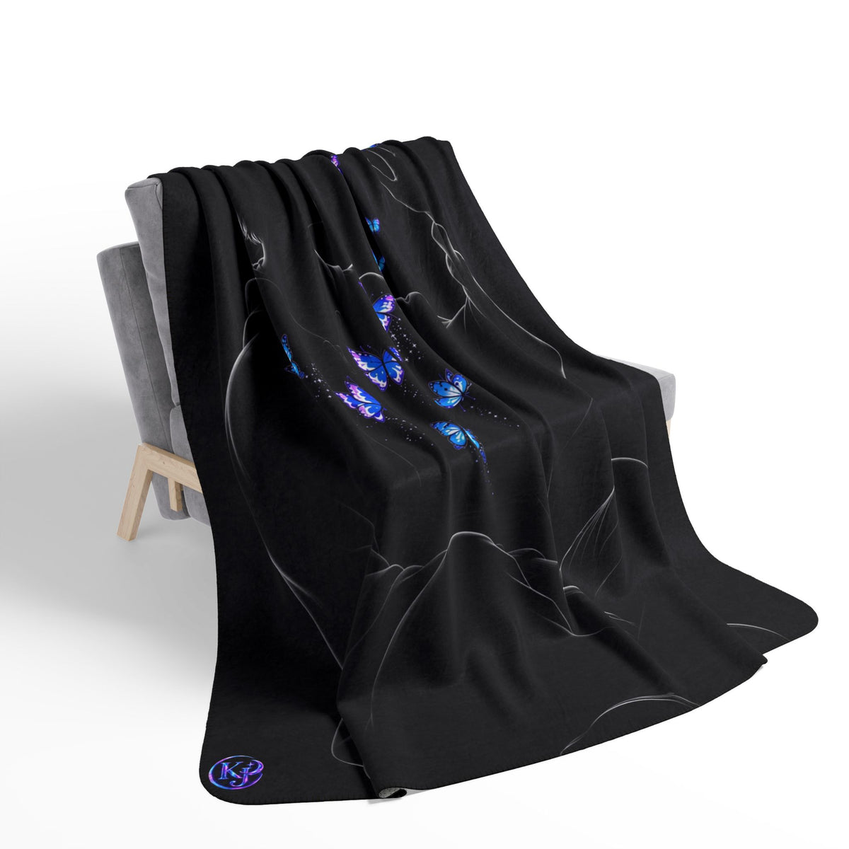 Sherpa fleece blanket "Butterfly"