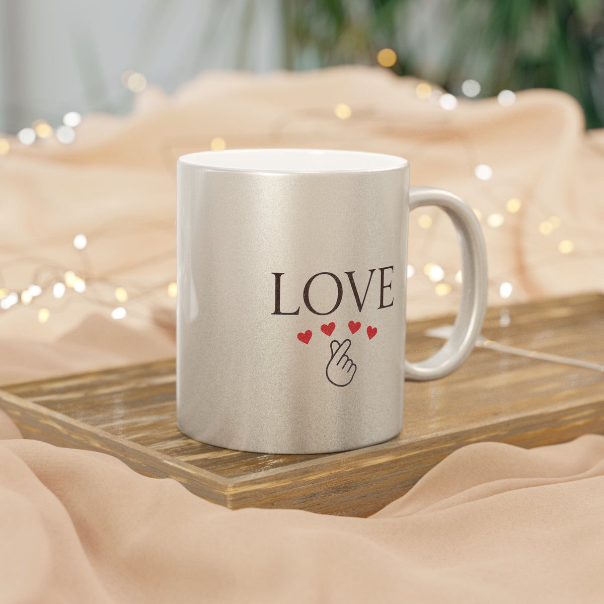 Metallic Gold Coffee Cup/JIN birth flowers