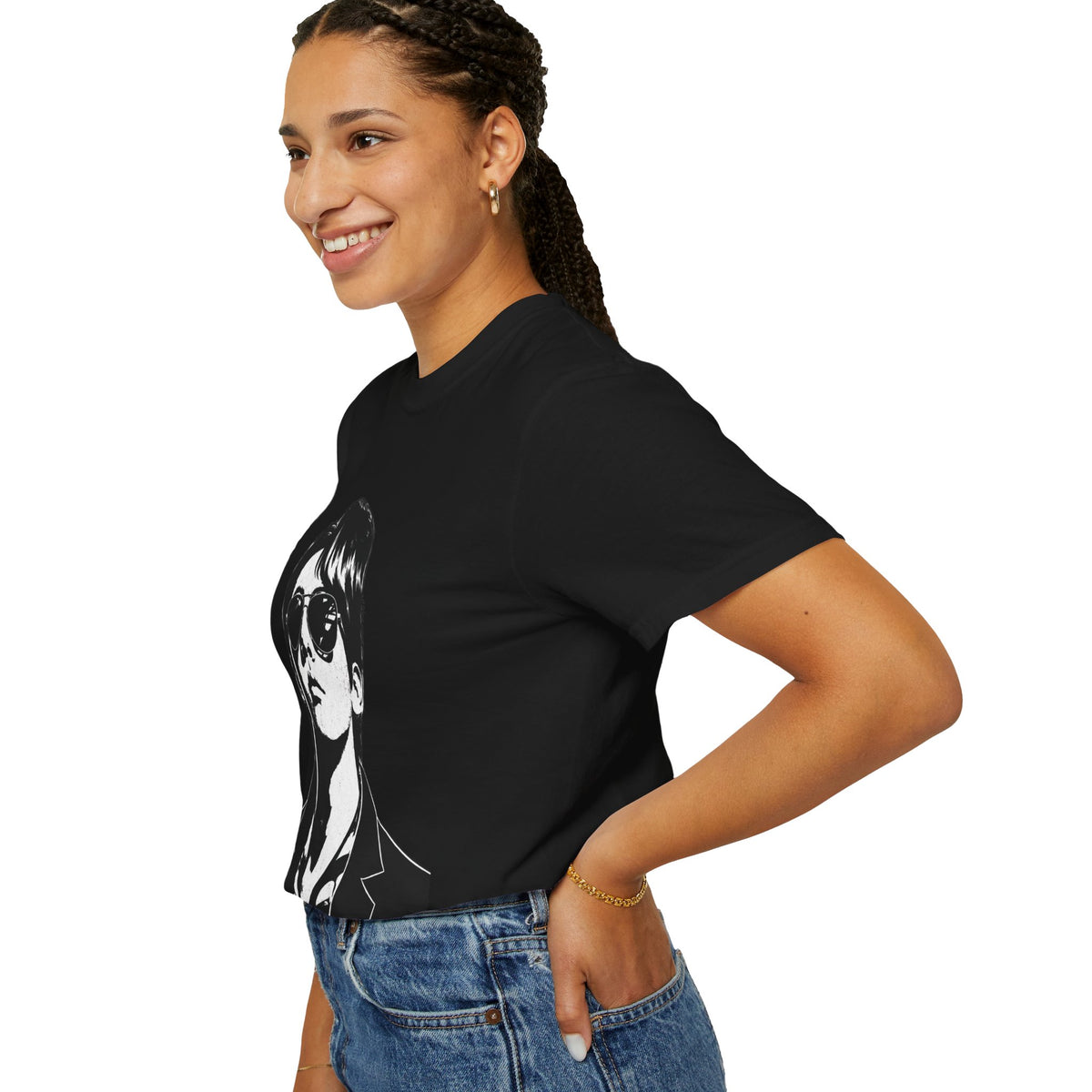 Black and white unisex T-shirt. JIN "2.0"