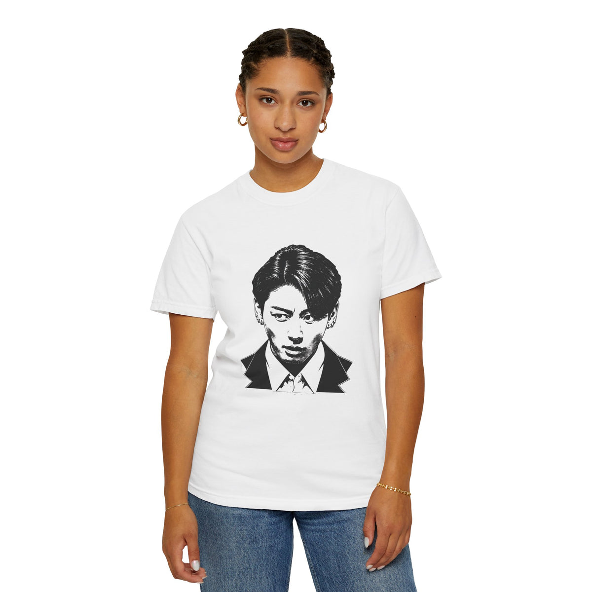 Black and white unisex T-shirt. JK "2.0"