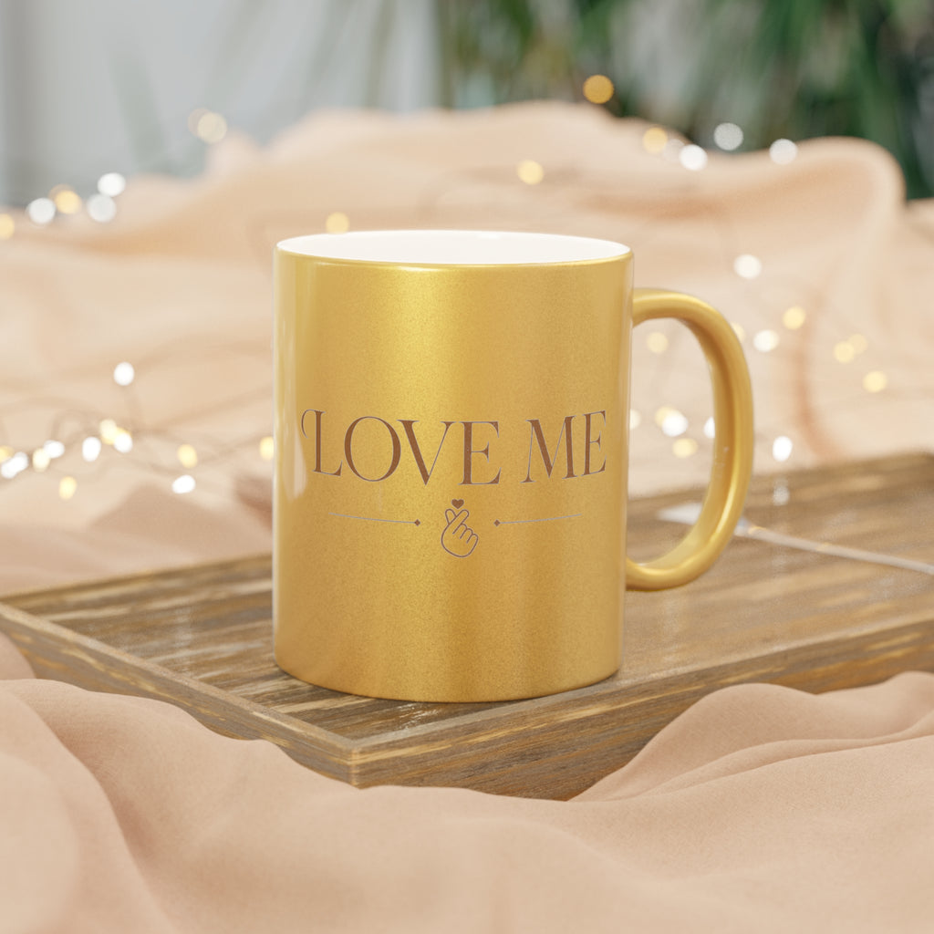Metallic Mug "JK birth flowers" |Gold or Silver