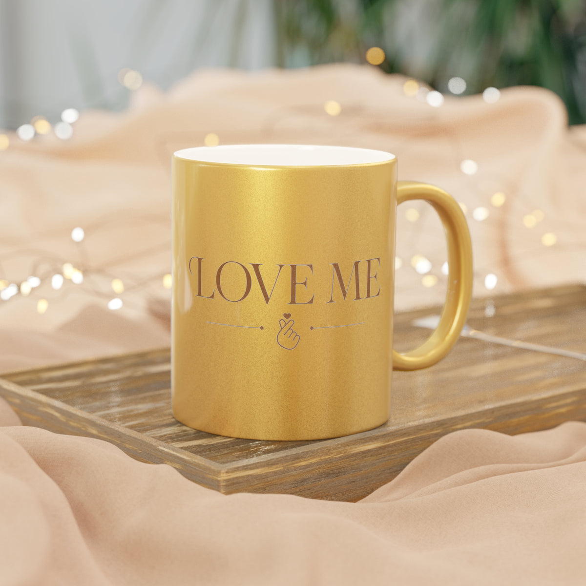 Metallic Mug "JK birth flowers" |Gold or Silver