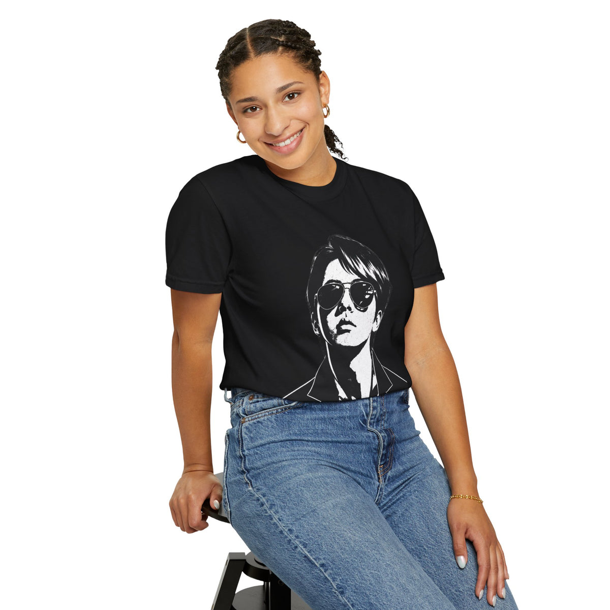 Black and white unisex T-shirt. JIN "2.0"