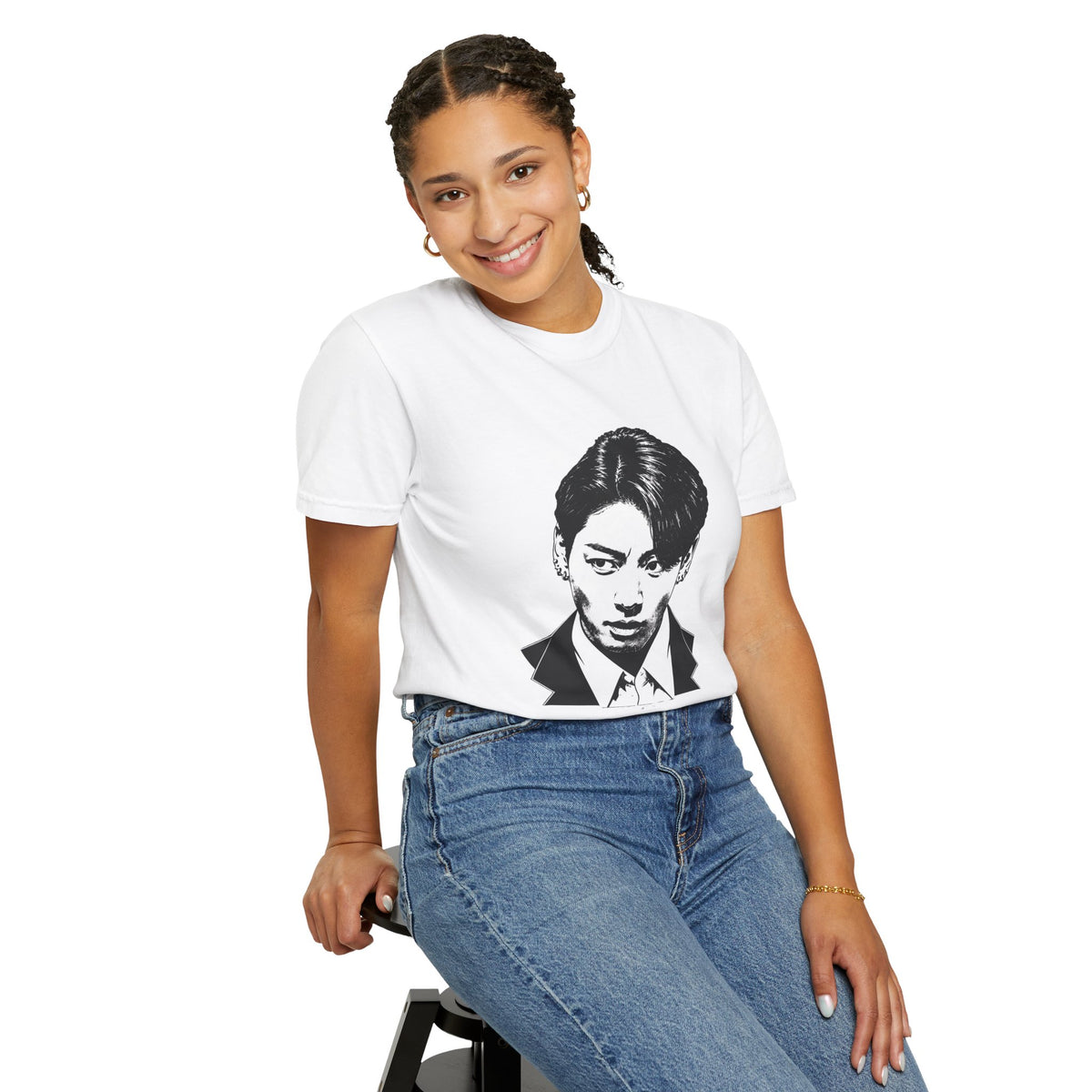 Black and white unisex T-shirt. JK "2.0"