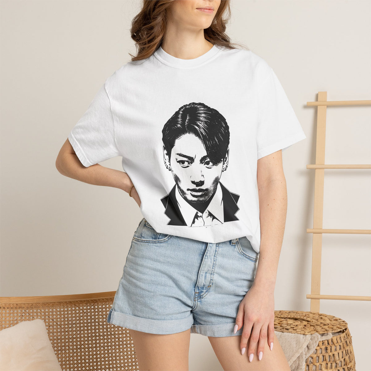 Black and white unisex T-shirt. JK "2.0"