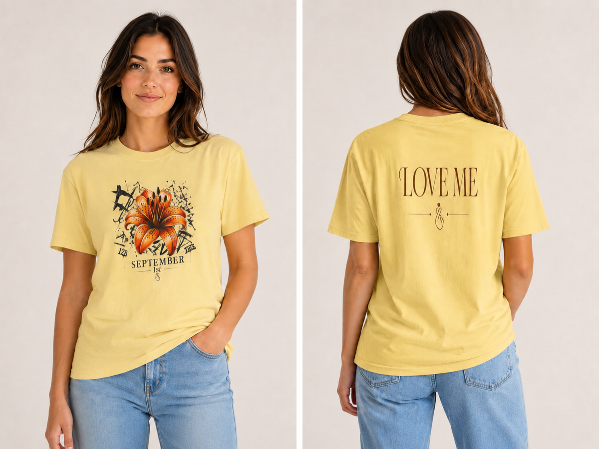 Unisex T-Shirt "JK birth flowers"