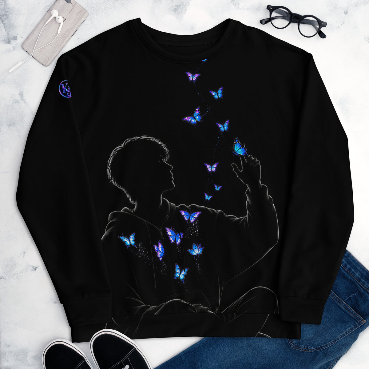 Sweat all over unisexe "BUTTERFLY"